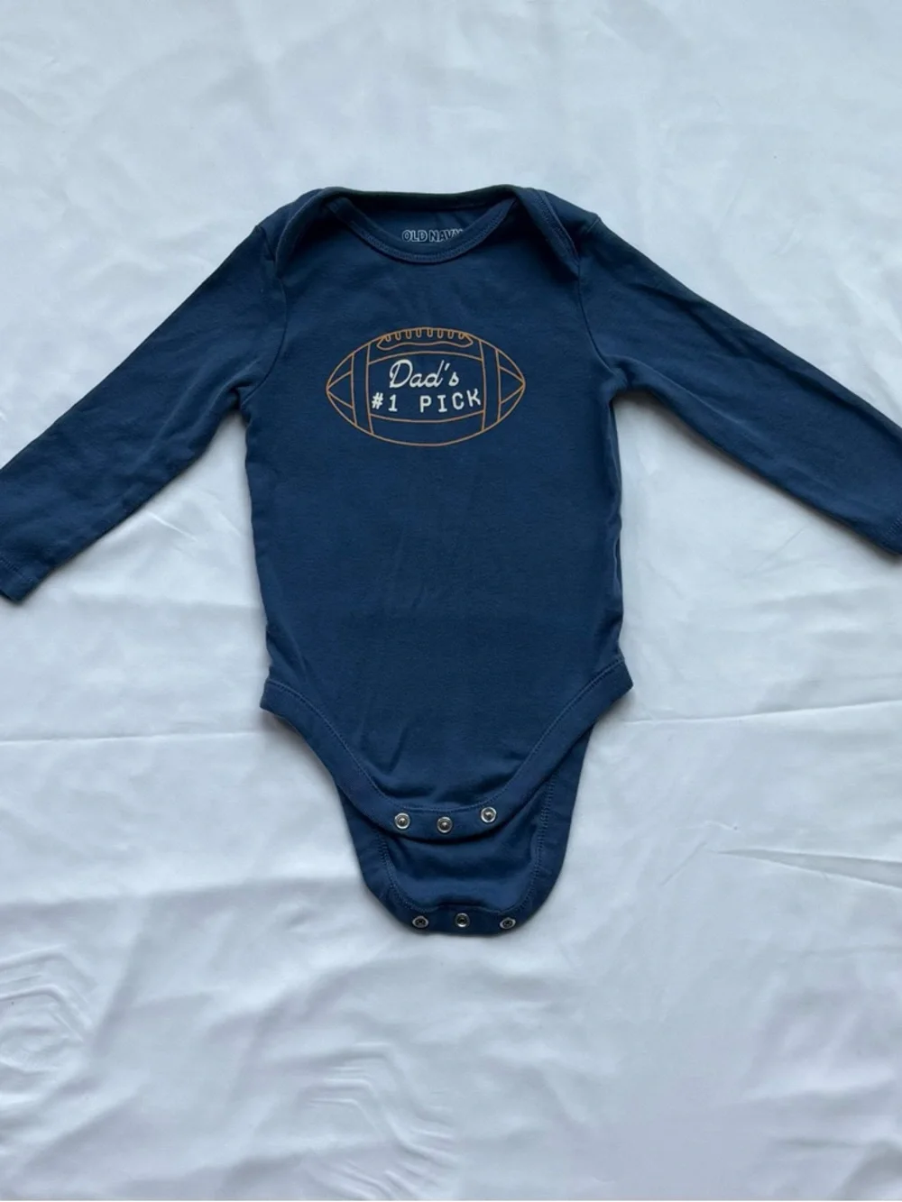 Baby Boy 6-12M Bundle – 3 Long Sleeve Onesies (Old Navy) - Picture 2 of 2